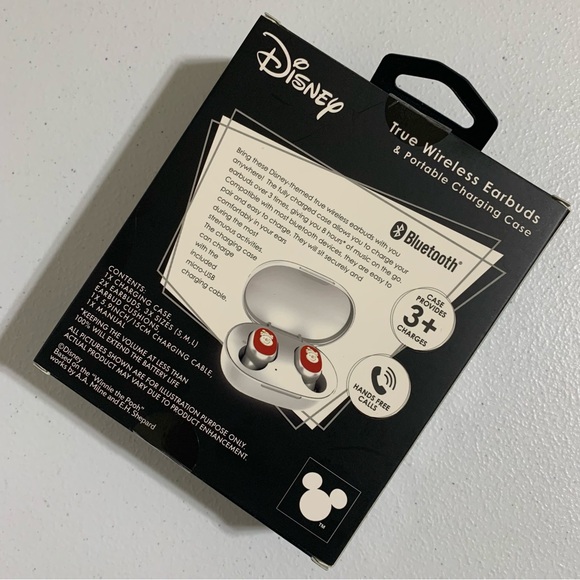 Disney Winnie the Pooh True Wireless Earbuds & Portable Charging Case-New in Box - Picture 8 of 10